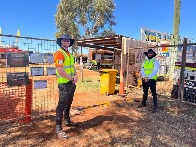 Westwide Security officers controlling access at a construction site